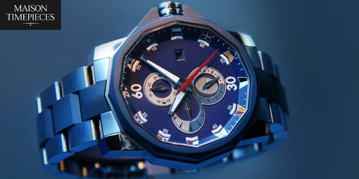 Luxury men’s watch in Singapore with bold stainless steel design
