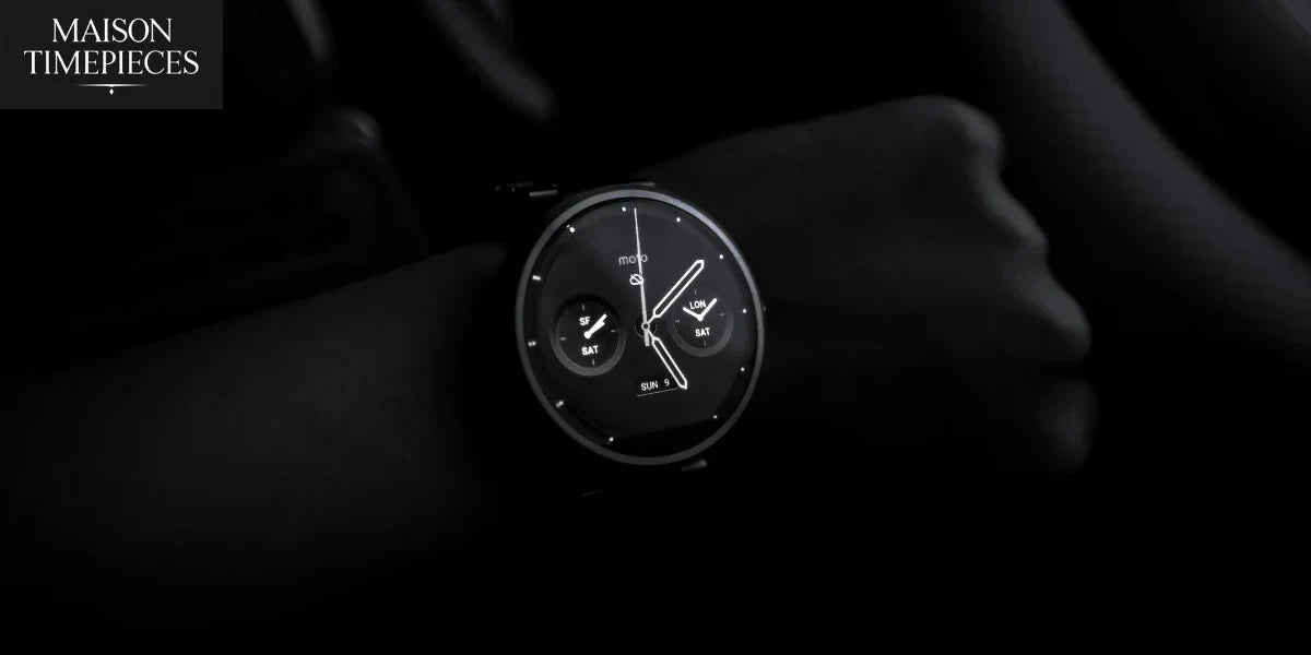 Eco-friendly men’s watch in Singapore by Maison Timepieces — sustainable luxury timepiece on wrist