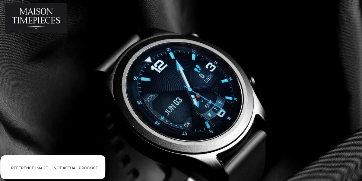guess connect watch singapore modern smartwatch blue dial luxury design lifestyle smartwatch display 