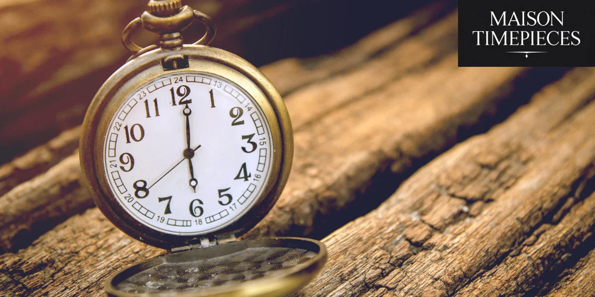 Vintage pocket watch resting on wood symbolizing timeless value of men watch Rolex investments
