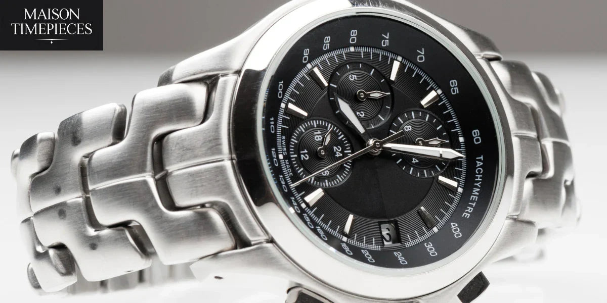 Men’s fashion watches Singapore luxury stainless steel chronograph Maison Timepieces
