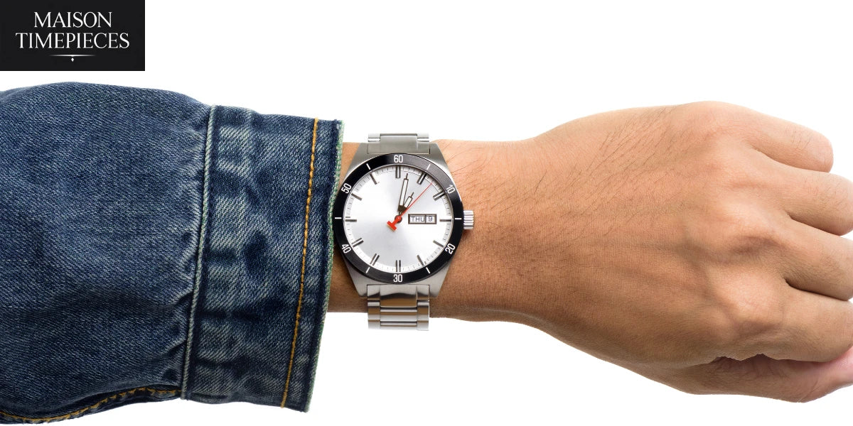 Men’s watches under 200 Singapore stainless steel wristwatch Maison Timepieces