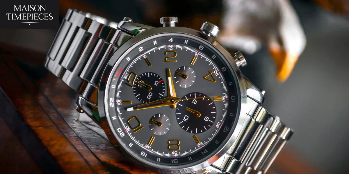 Men’s watches with warranty Singapore luxury chronograph timepiece