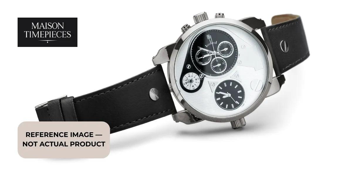 omega de ville prestige watch singapore luxury dress watch black leather strap multi dial elegant timepiece 