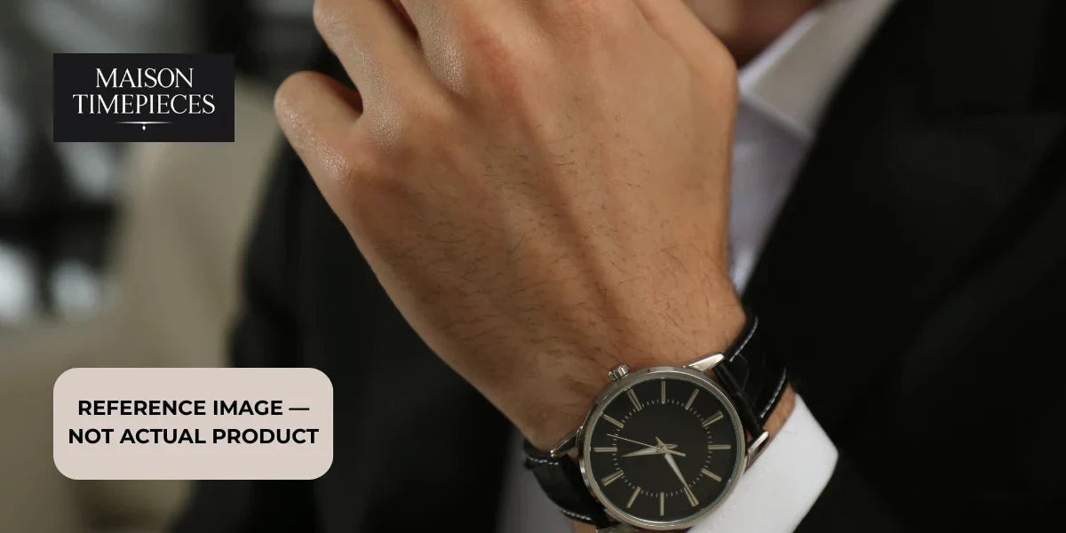 Omega Seamaster heritage watch on wrist with formal outfit luxury style Singapore 
