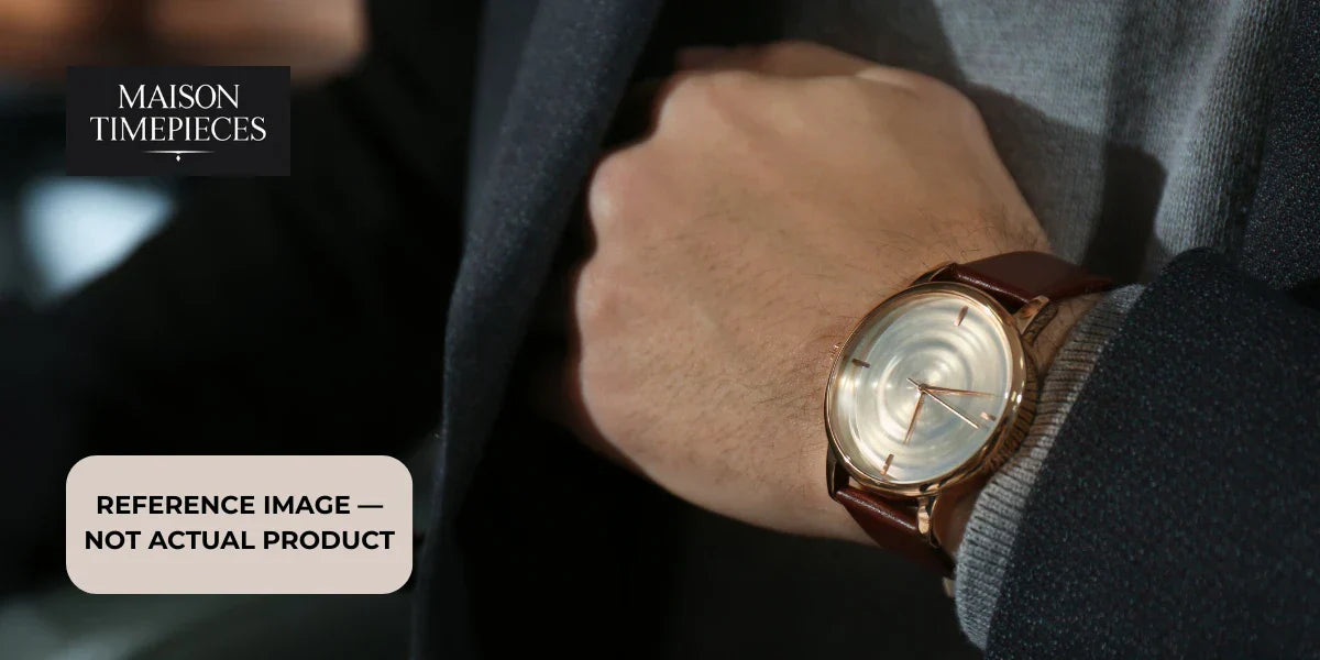 Omega Speedmaster watch Singapore luxury chronograph timepiece on wrist with leather strap elegant lifestyle shot 
