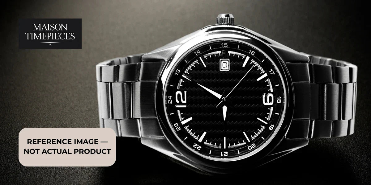 Rolex Bubbleback watch Singapore vintage automatic luxury timepiece with black dial and stainless steel bracelet 