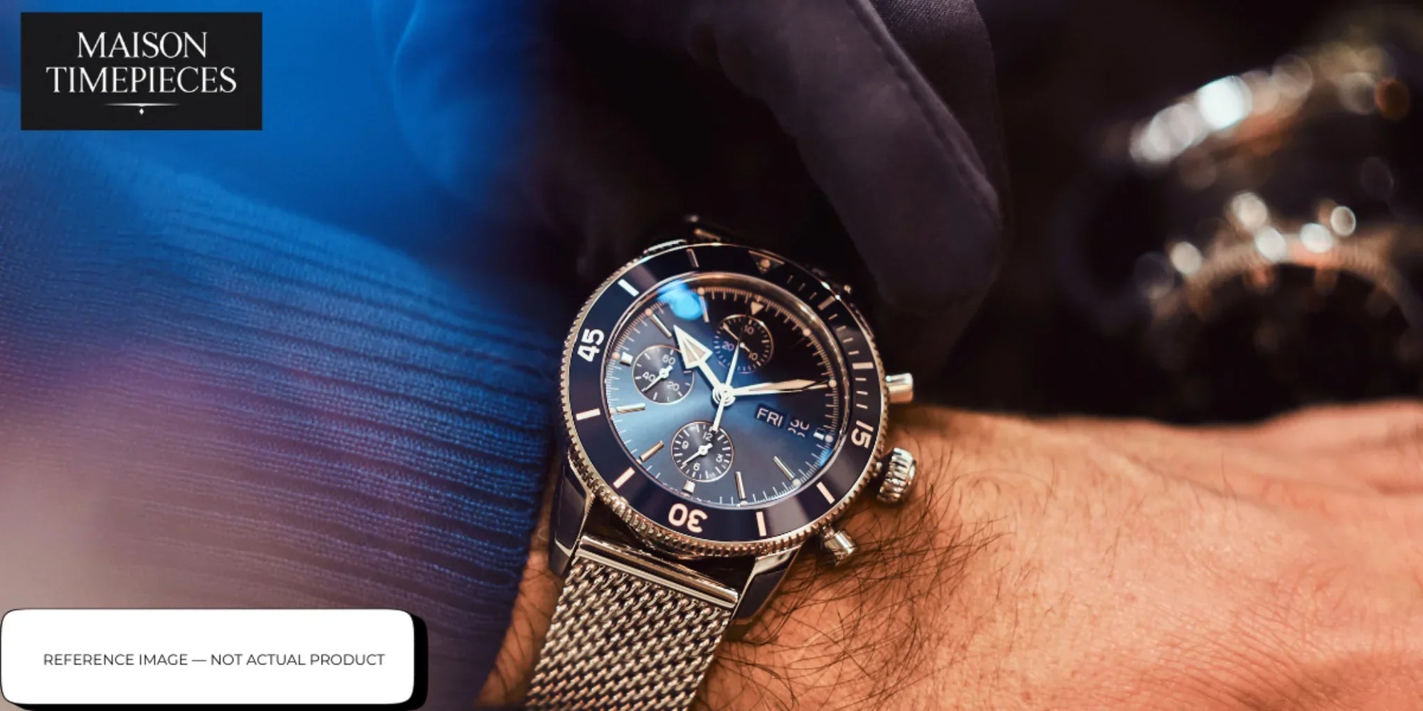 Rolex Explorer watch Singapore luxury stainless steel sports watch blue dial on wrist close up 