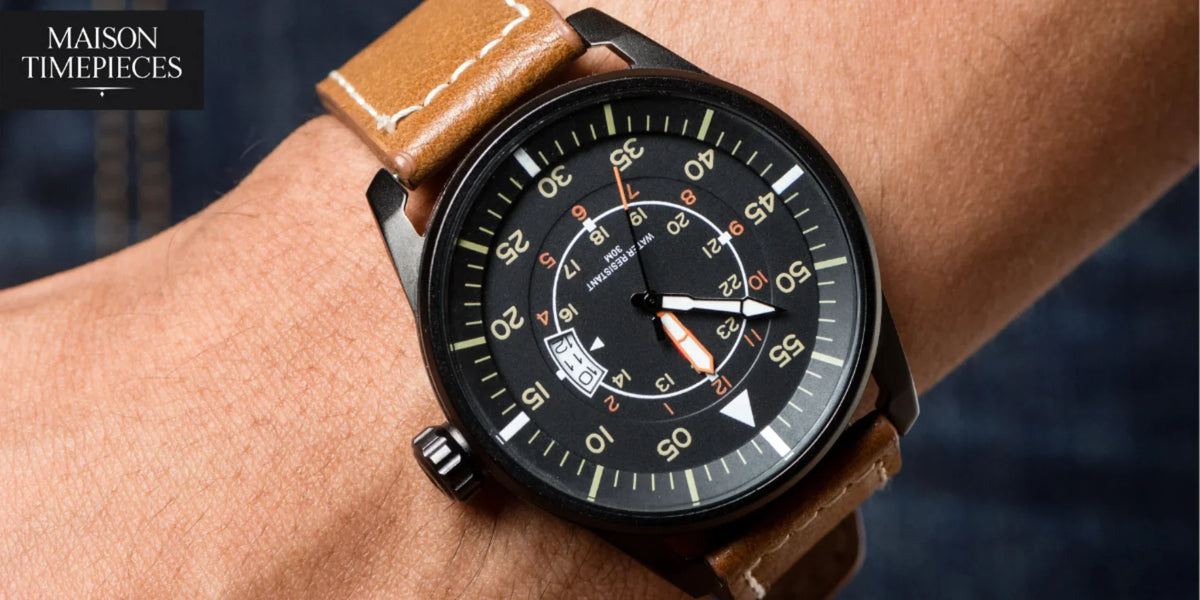 Samsung watch on wrist with leather strap – Samsung Watch Singapore buying guide