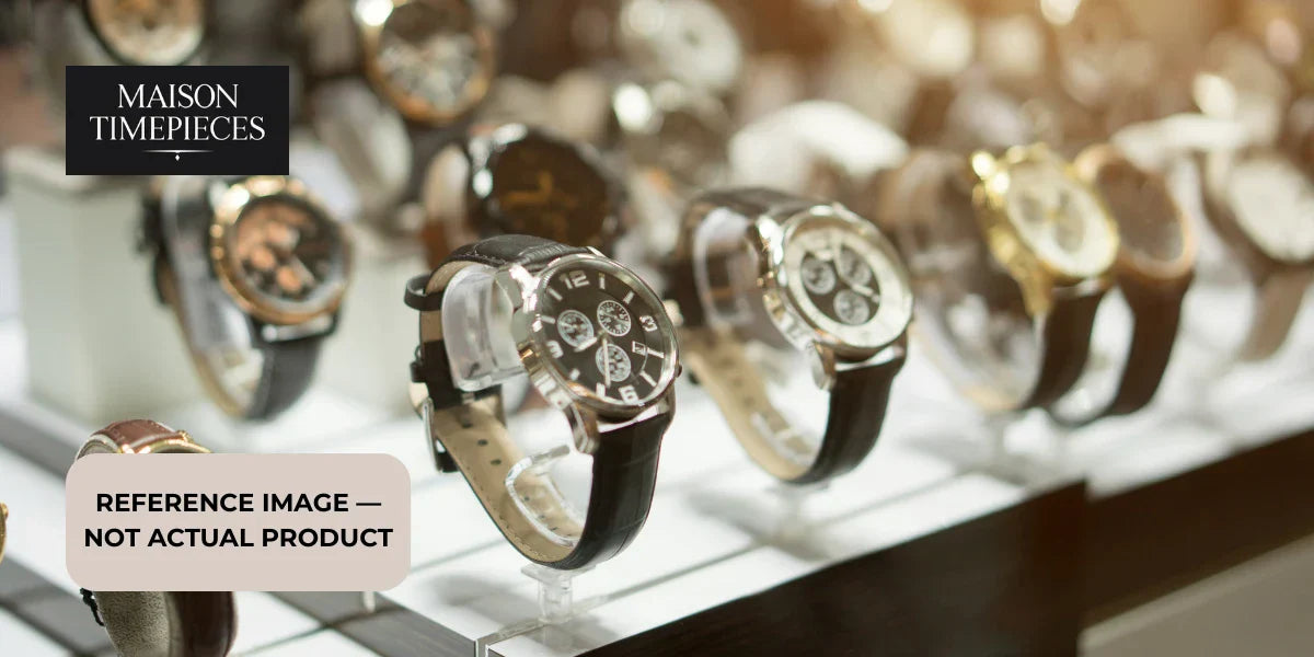 Seiko Alpinist watch Singapore guide featuring luxury mechanical watches displayed in a showroom