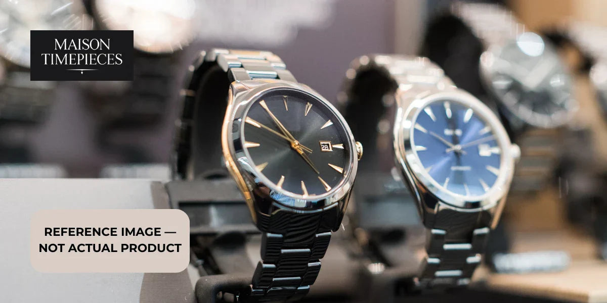 Maison Timepieces Seiko-inspired luxury stainless steel watches display in Singapore 