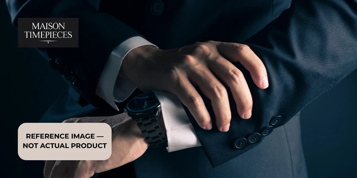 Tissot Chemin des Tourelles Watch Singapore luxury Swiss dress watch worn with a formal business suit
