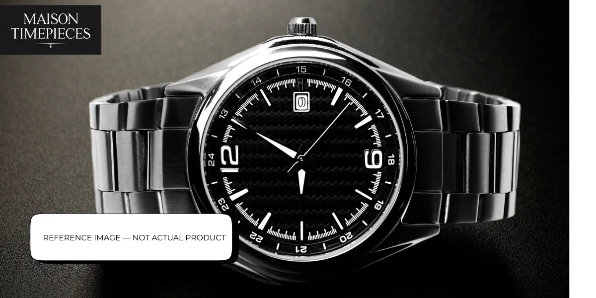 Withings hybrid smartwatch featuring classic analog design and health tracking, showcased by Maison Timepieces in Singapore