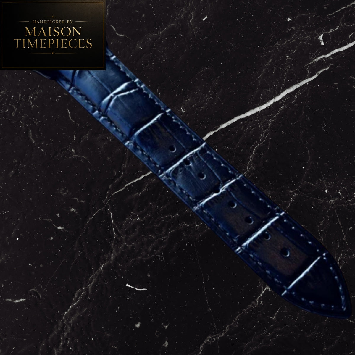 Maison Timepieces Curated Ref. DQ100 - Automatic Skeleton Tonneau Watch 40mm Black Dial Leather Strap